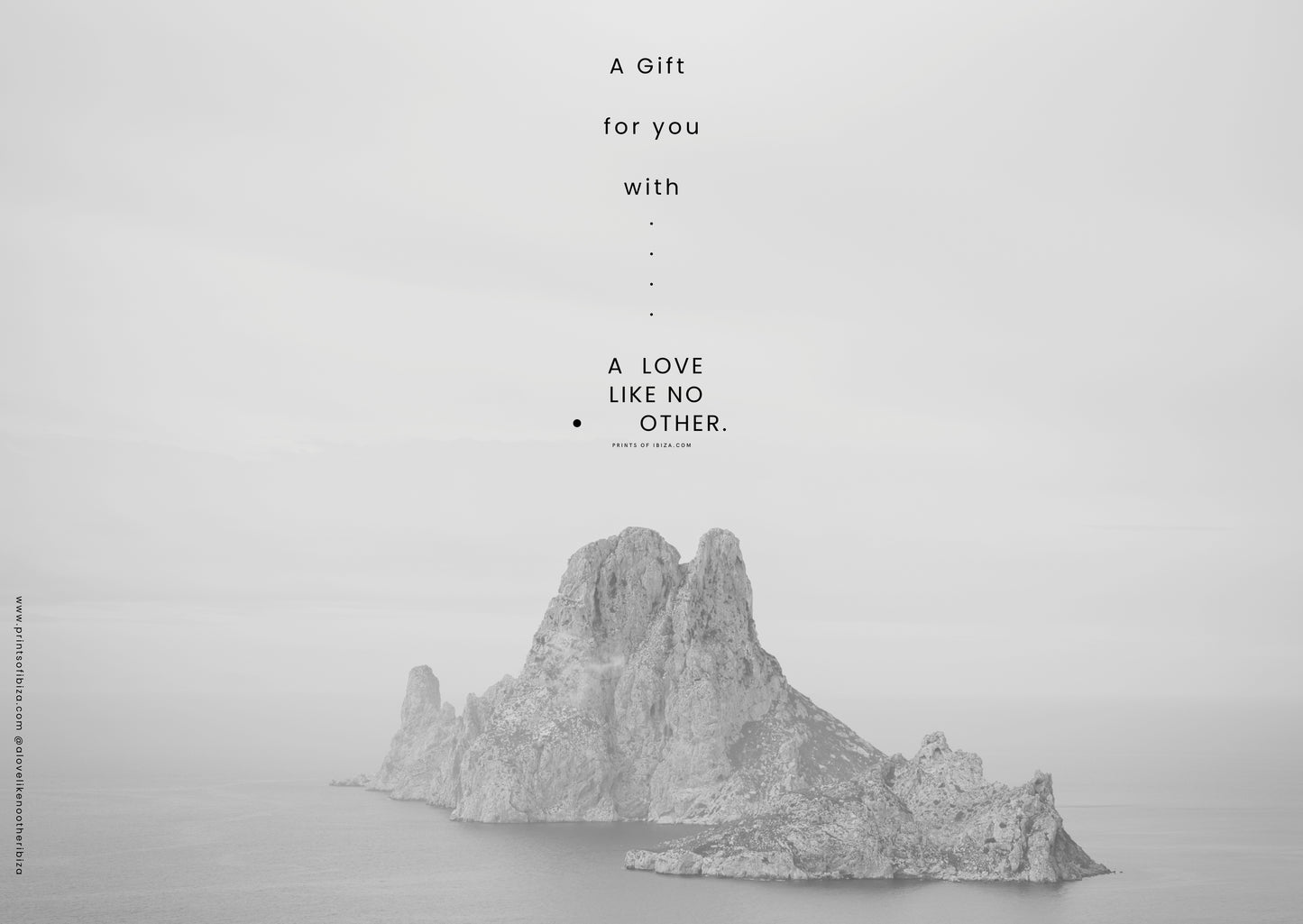 Ibiza fine art print gift card featuring island photography by Gypsy Westwood