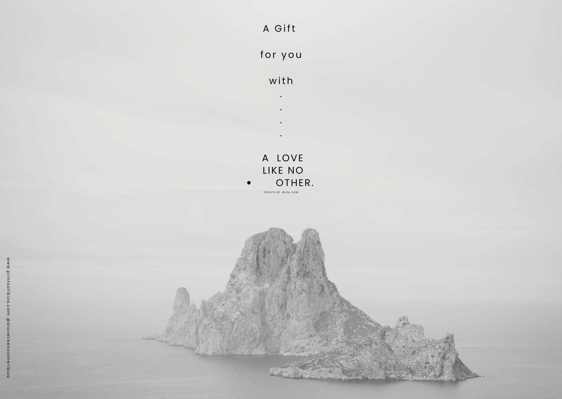 Ibiza fine art print gift card featuring island photography by Gypsy Westwood