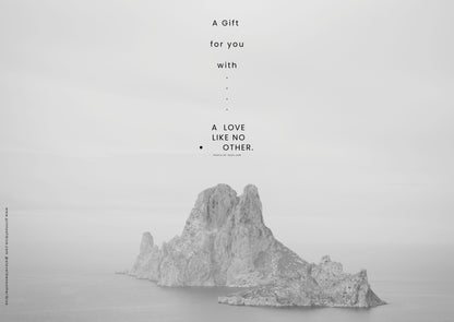 Ibiza fine art print gift card featuring island photography by Gypsy Westwood