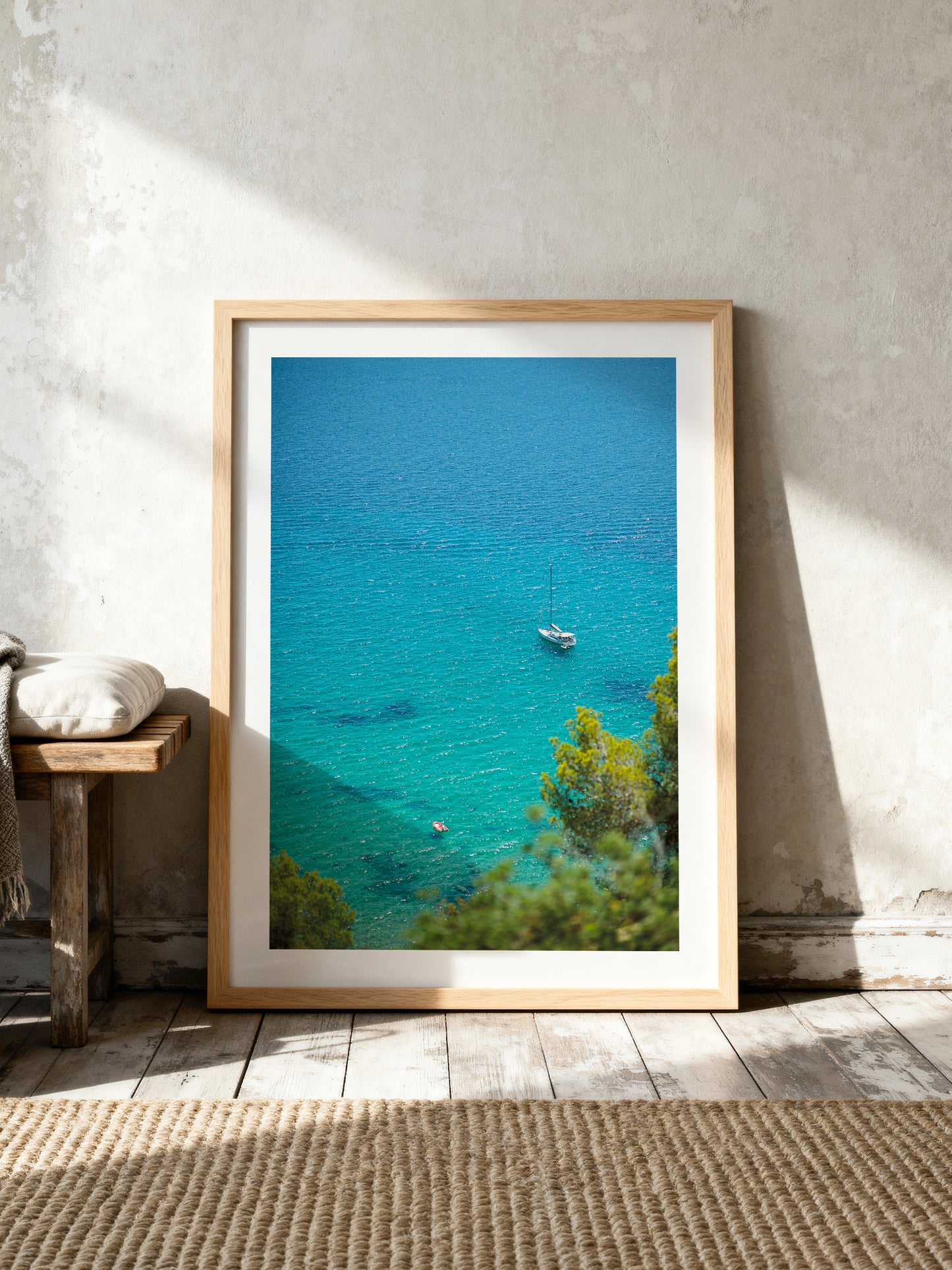 TWO BOATS . IBIZA SEASCAPES