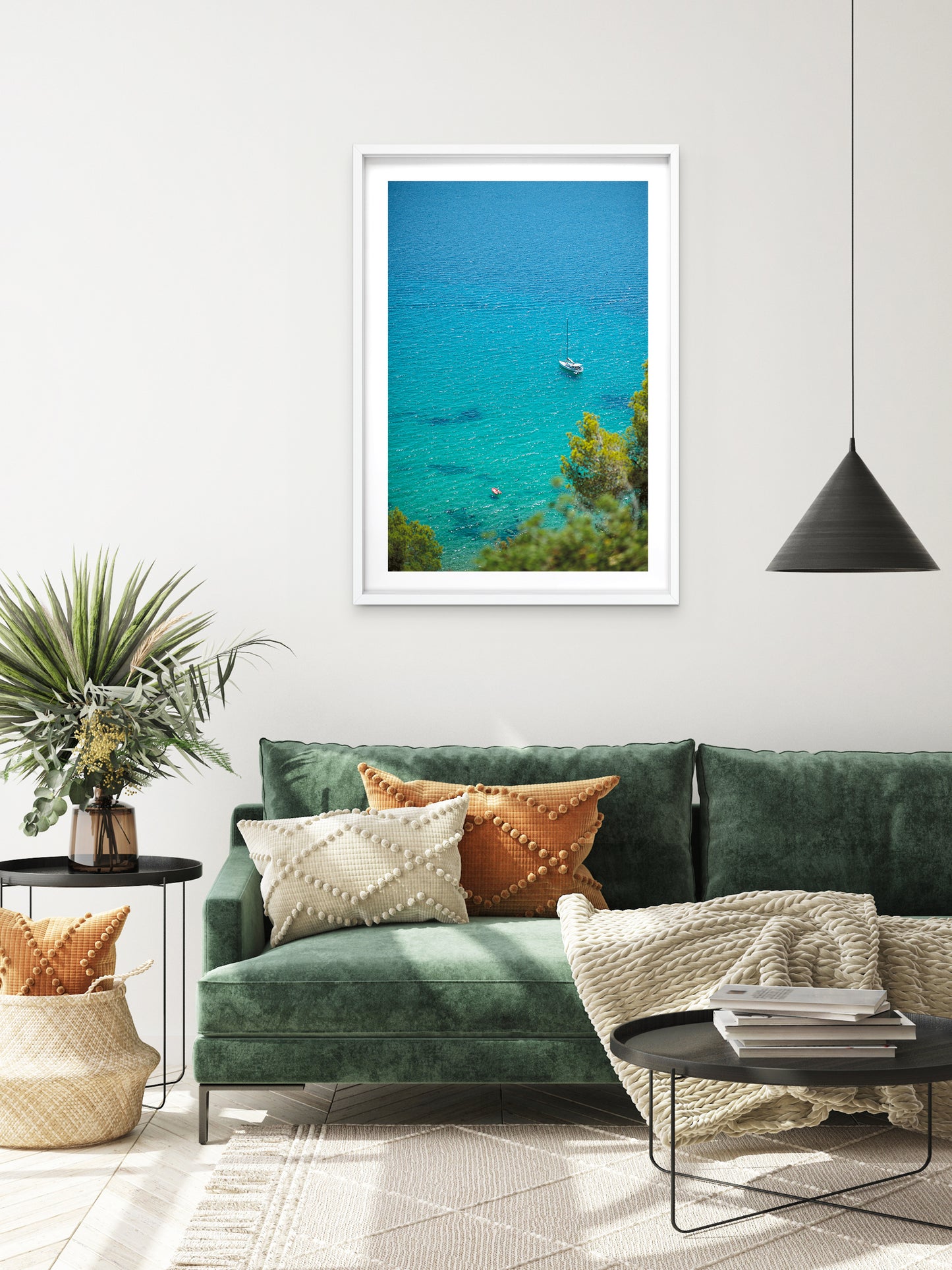 TWO BOATS . IBIZA SEASCAPES
