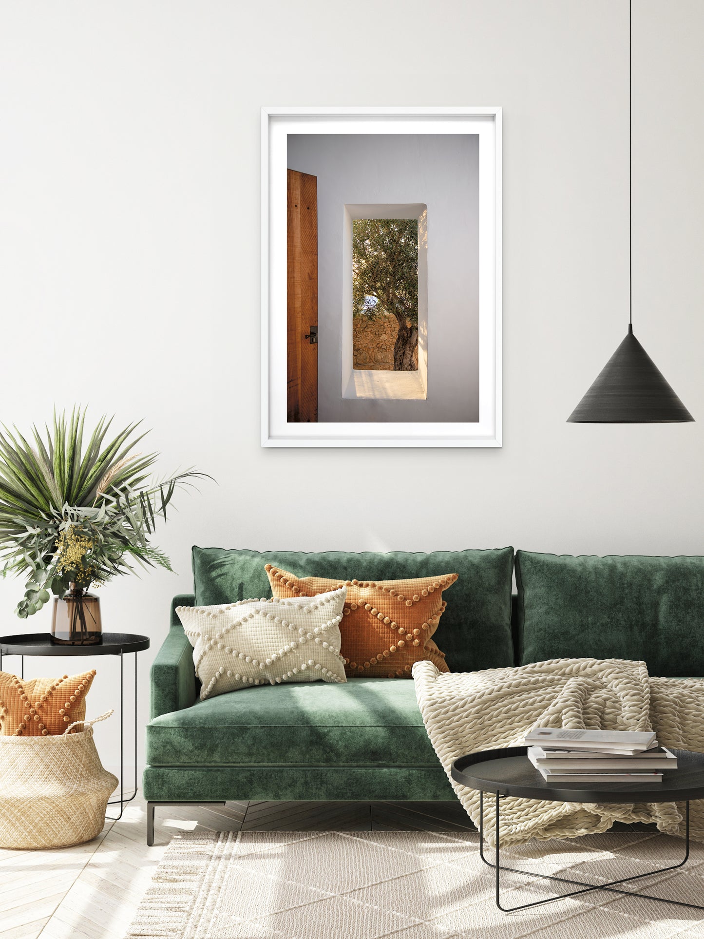 WINDOW WITH OLIVE . IBIZA CAMPO